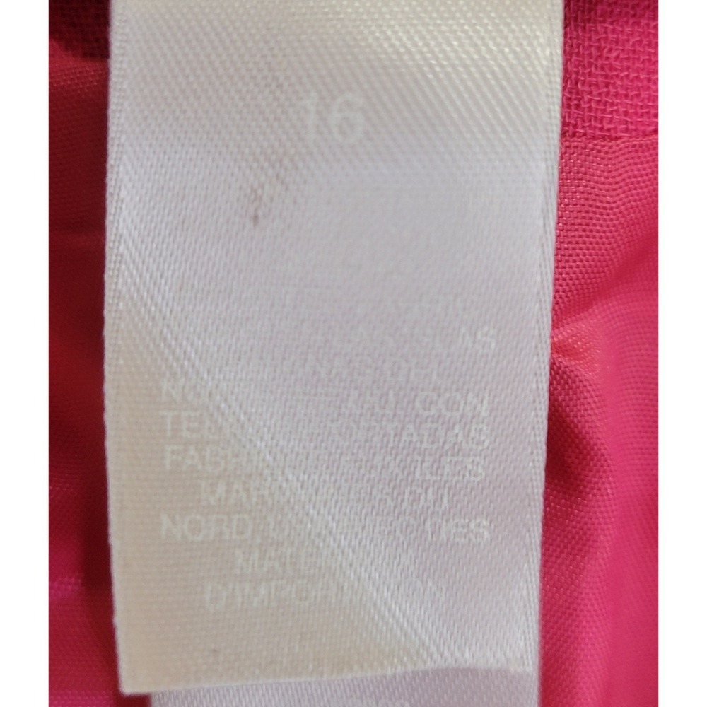 Liz Claiborne Collection Pink Skirt Suit Set Short Sleeve Faux Wrap Skirt 16 - Picture 13 of 14